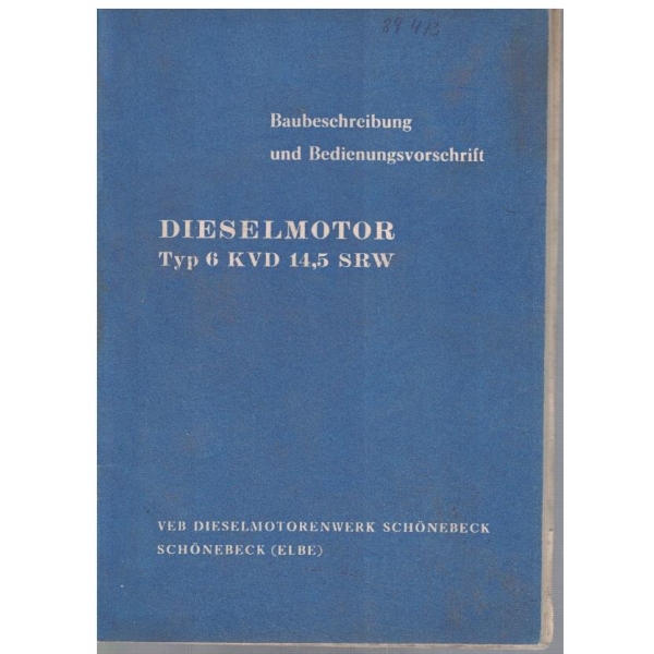 Dieselmotor typ 6 KVD 15.5 SRW